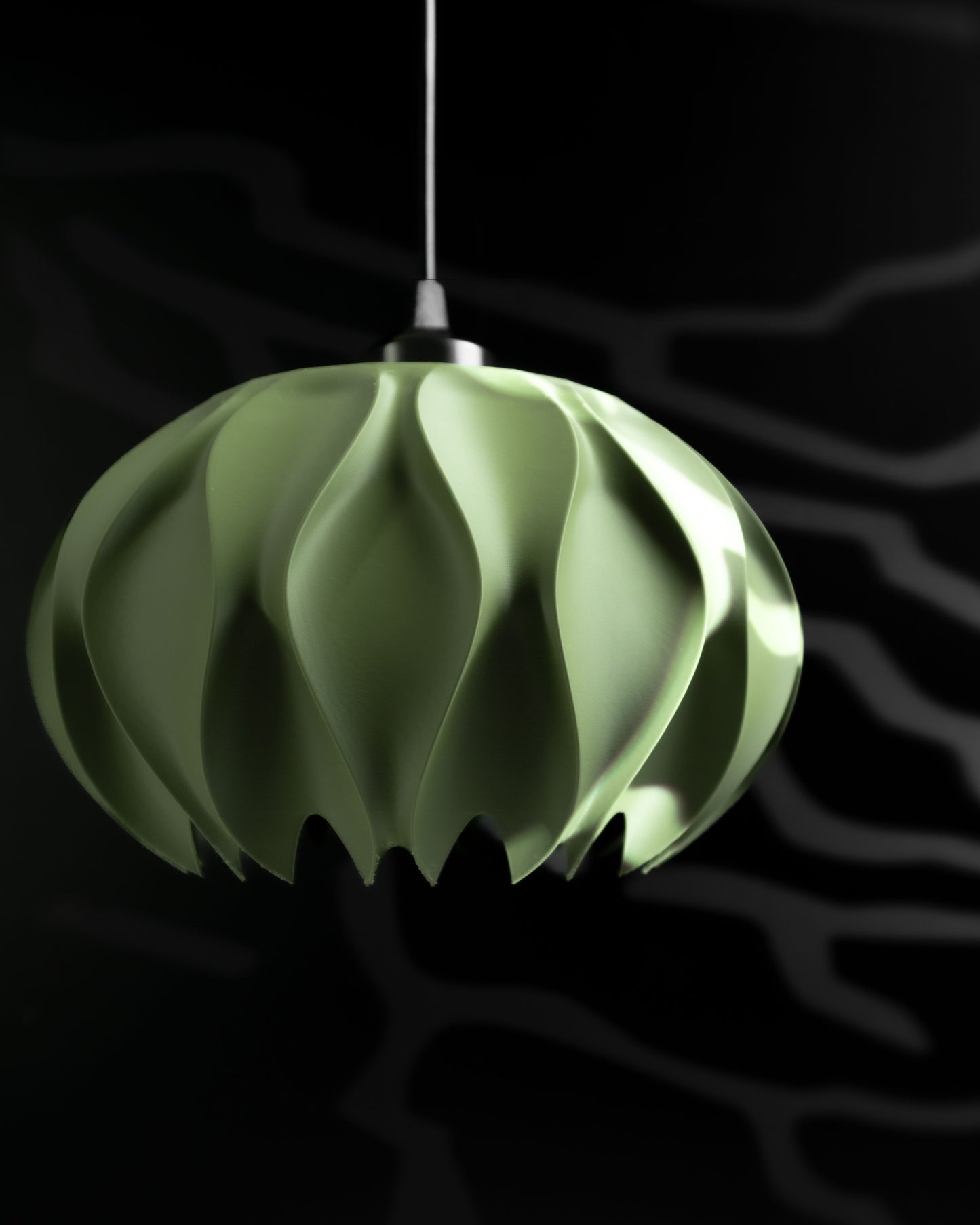 pendant light, minimalist japandi kitchen island shade, sculptural ceiling illuminator