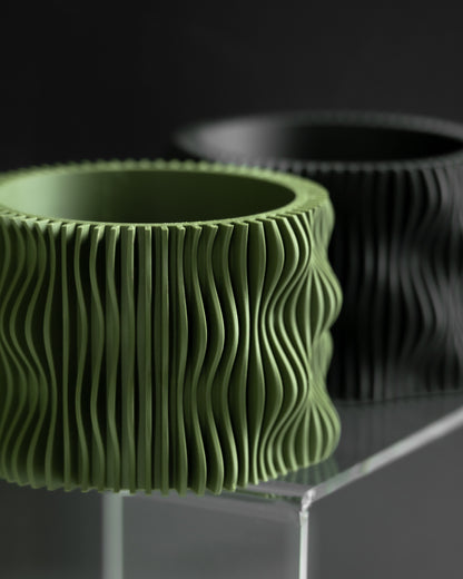 Statement Planter Pot, Decorative Herb Holder, Succulent Container, Minimalist Cactus Box, Organic Shaped