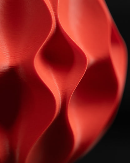 Geometric Vase, Textured Tabletop Flower Holder, Nordic Decorative Accent, Art Deco Sculpture