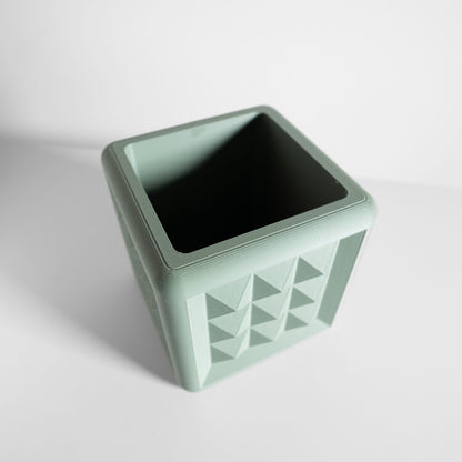 Planter Pot, Succulent Holder, Herb Container, Desk Decor, Contemporary Accent