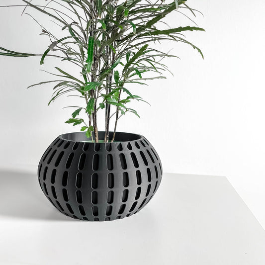 Planter Pot, Modern Tabletop Herb Holder, Succulent Vessel, Workstation Organizer