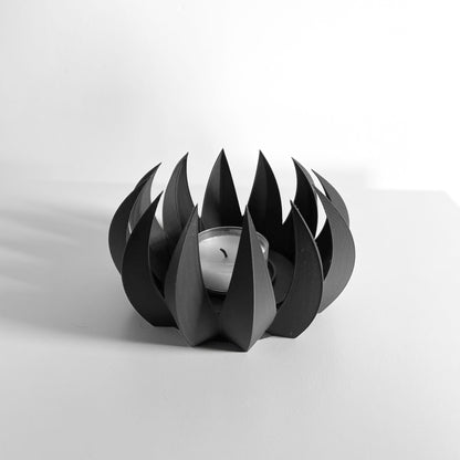 Candle Holder, Minimalist Sculptural Centerpiece, Taper Votive Display, Modern Dining