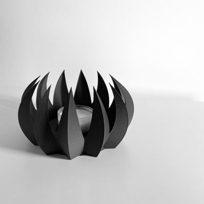 Candle Holder, Minimalist Sculptural Centerpiece, Taper Votive Display, Modern Dining