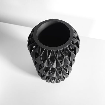 Modern Vase, Minimalist Organic Tabletop Accent, Nordic Sculptural Flower Holder