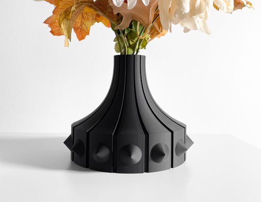 Modern Sculptural Vase, Minimal Flower Holder, Contemporary Table Decor Display