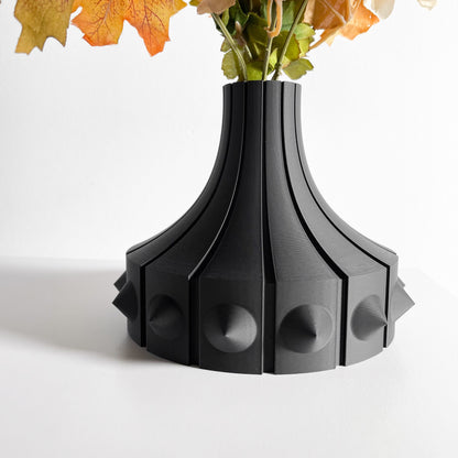 Modern Sculptural Vase, Minimal Flower Holder, Contemporary Table Decor Display