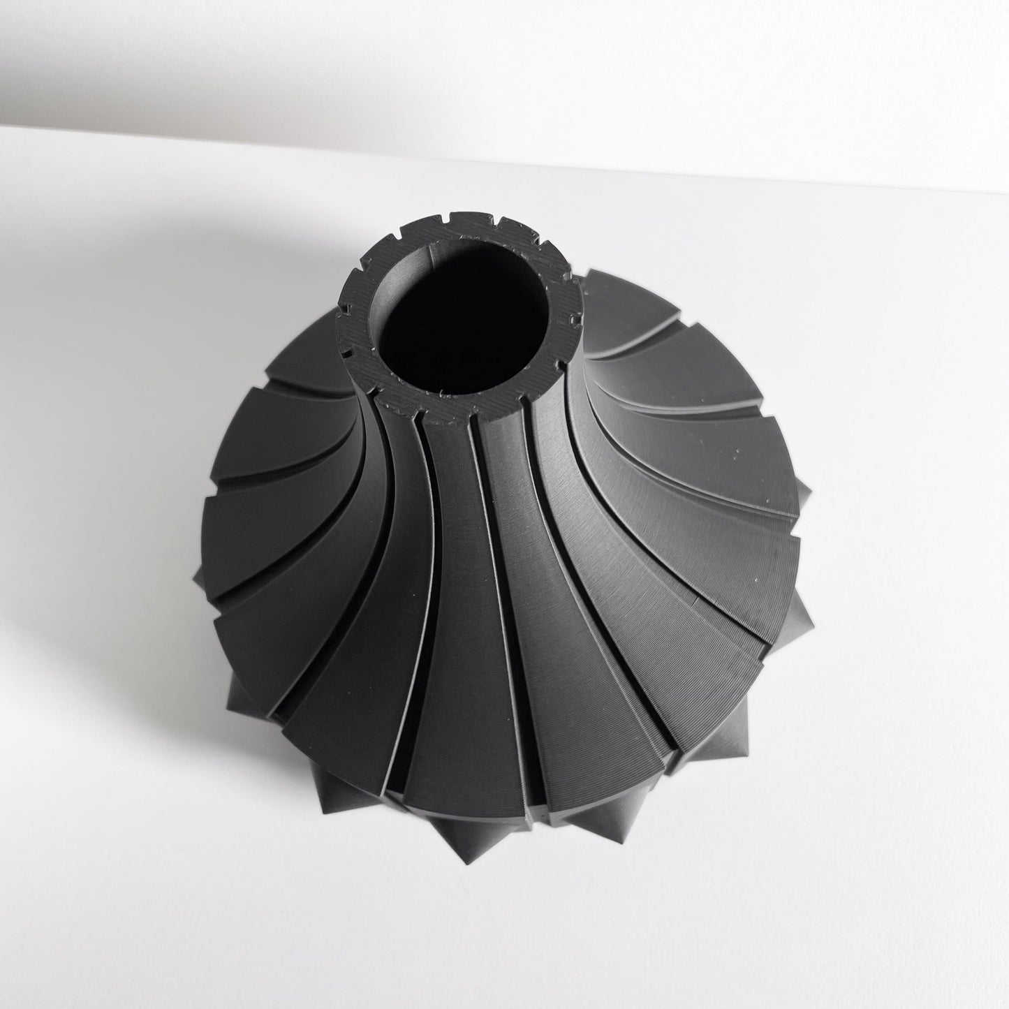Modern Sculptural Vase, Minimal Flower Holder, Contemporary Table Decor Display