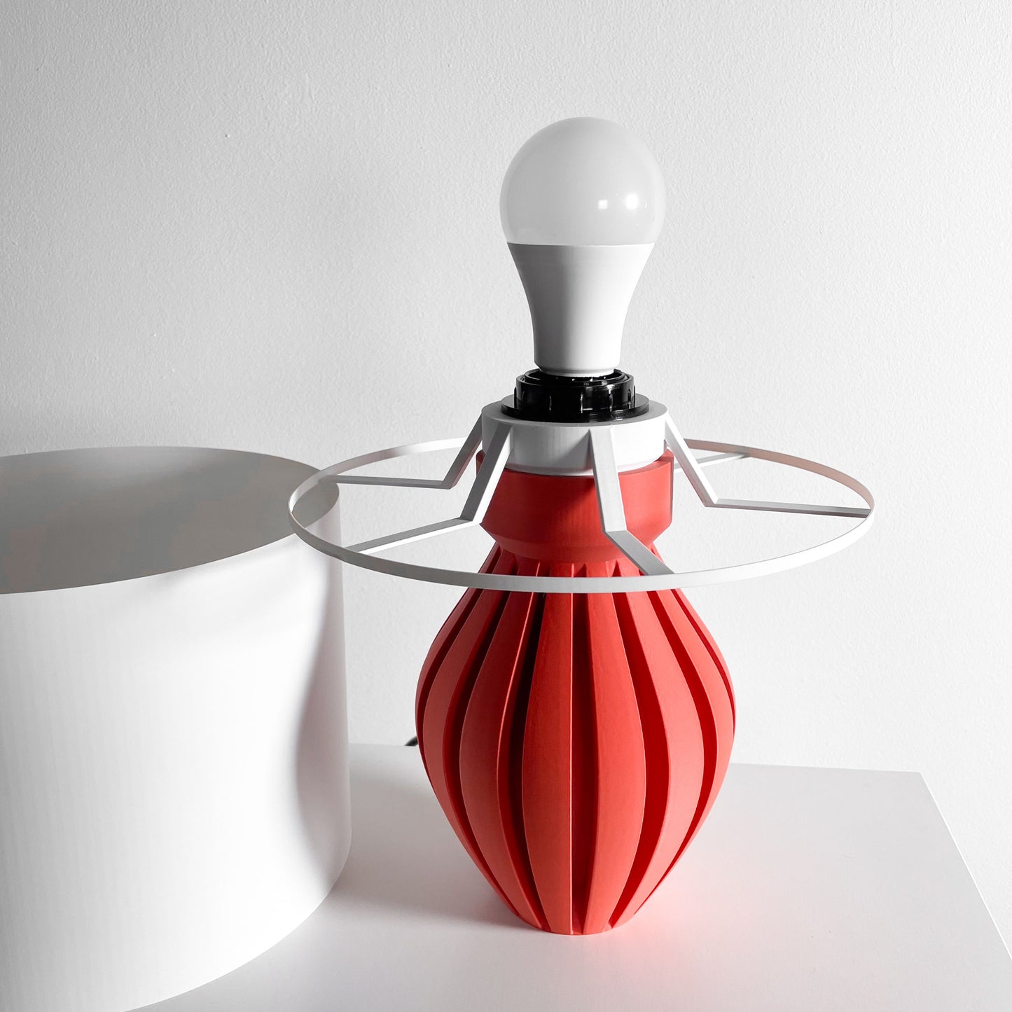 Art Deco, Stylish Lamp,Nordic Style, Ceramic Looked, Bedside Nightstand Light, Elegant Accent