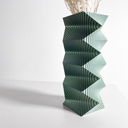 Modern Vase, Sculpted Dining Table Flower Display, Contemporary Workstation Accent, Casual Everyday Studio Workspace