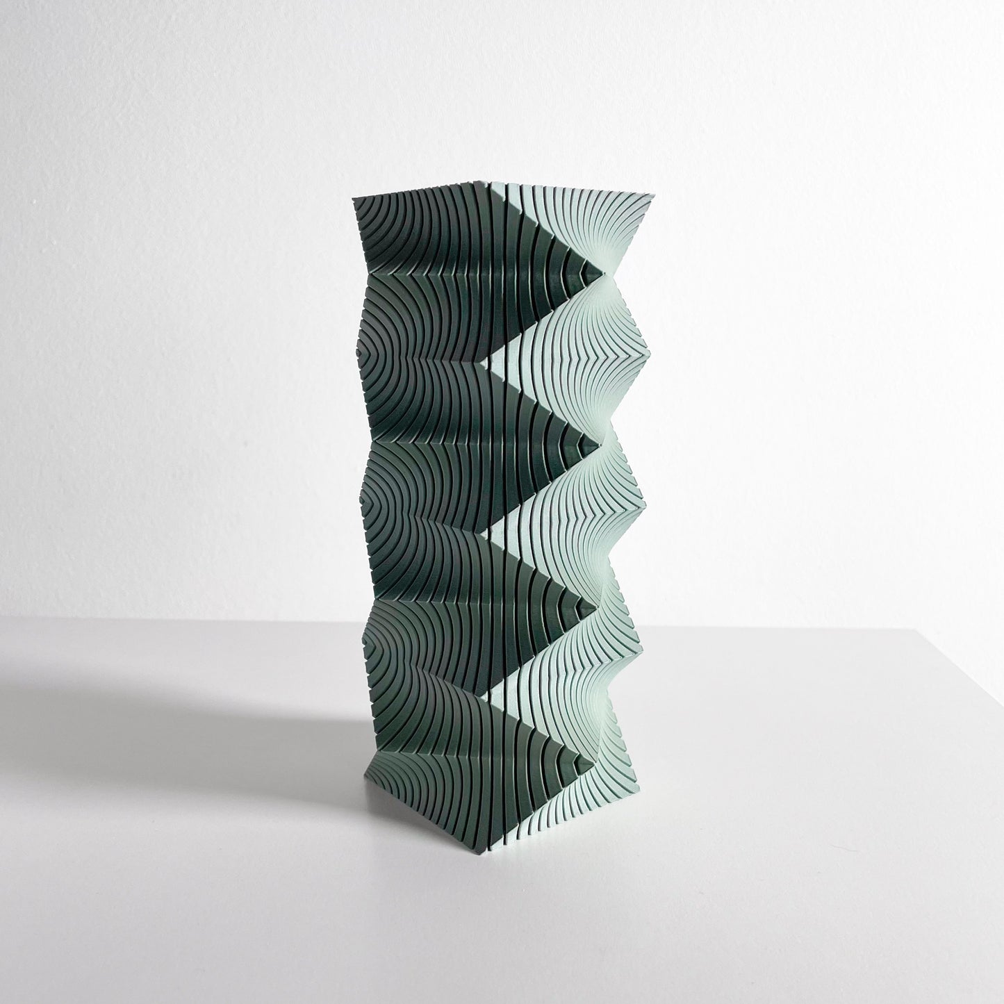 Modern Vase, Sculpted Dining Table Flower Display, Contemporary Workstation Accent, Casual Everyday Studio Workspace