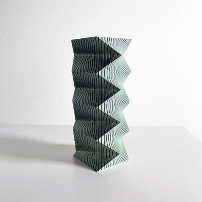 Modern Vase, Sculpted Dining Table Flower Display, Contemporary Workstation Accent, Casual Everyday Studio Workspace