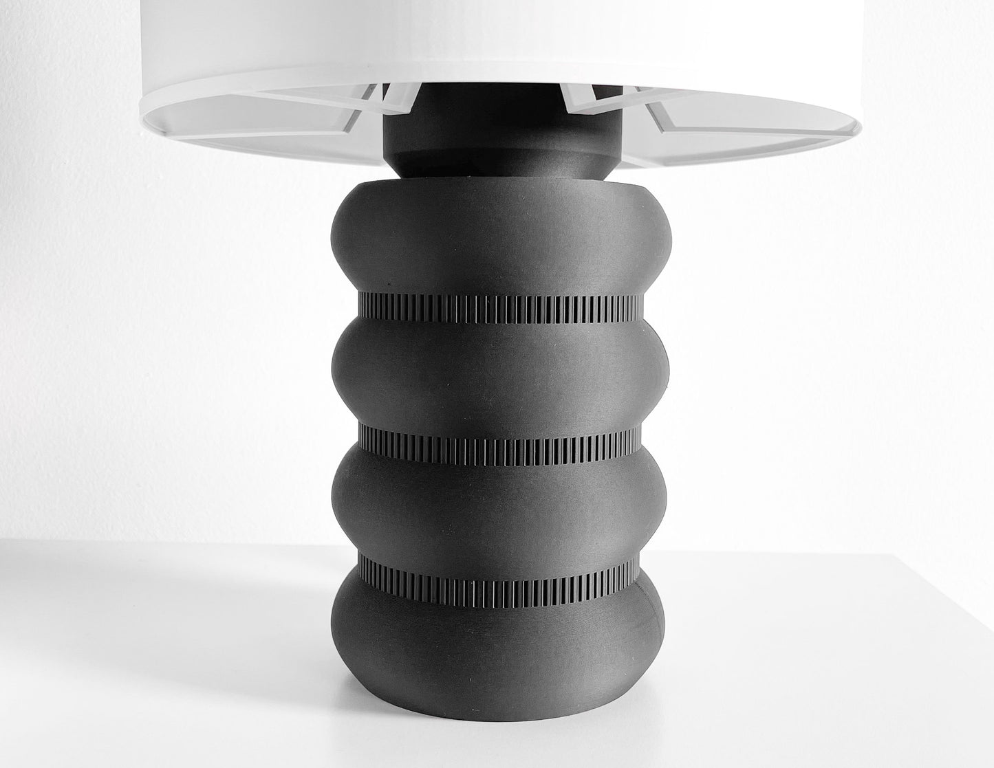 Table Lamp, Sculptural Ambient Lighting, Bedside Nightstand Accent, Japandi Minimalist