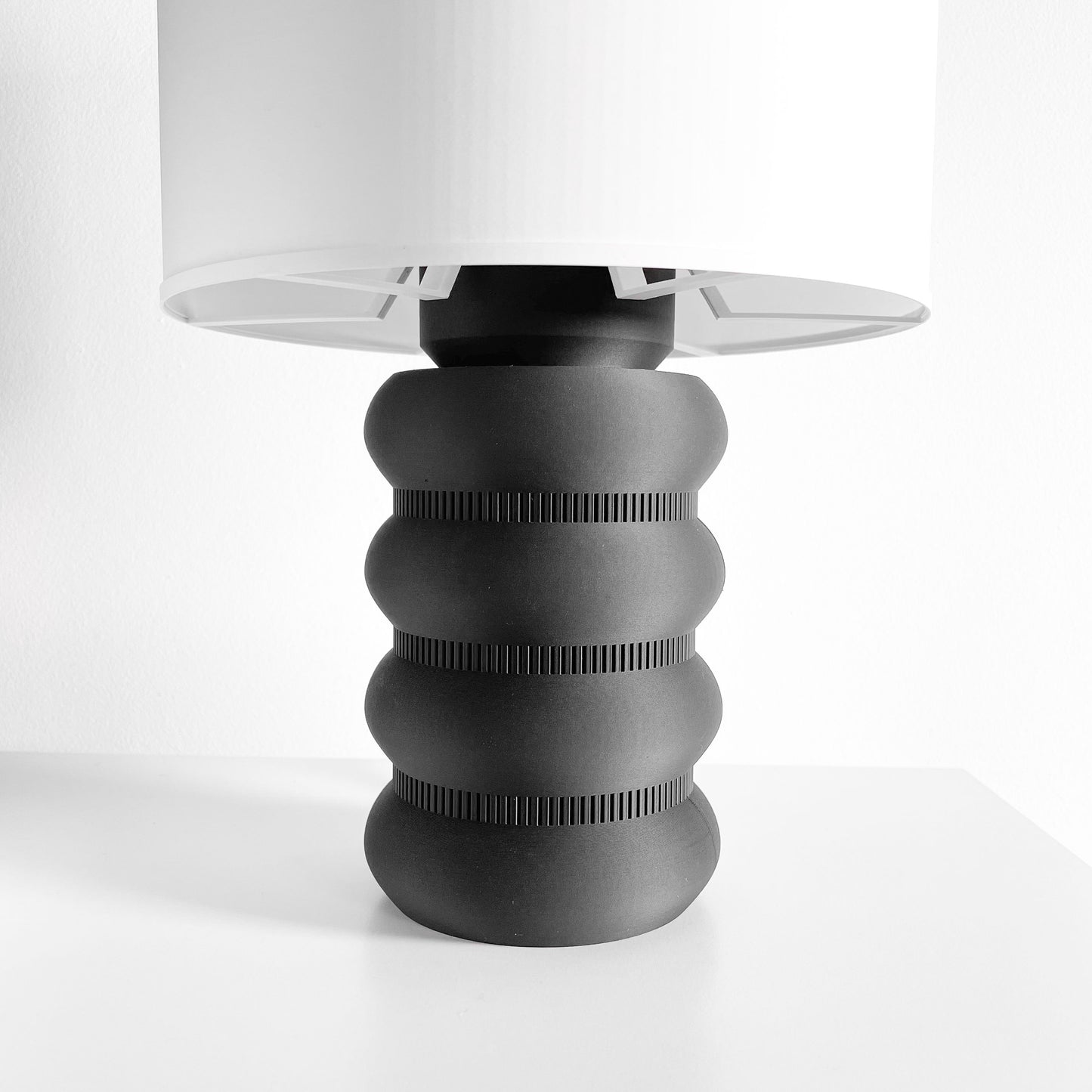 Table Lamp, Sculptural Ambient Lighting, Bedside Nightstand Accent, Japandi Minimalist