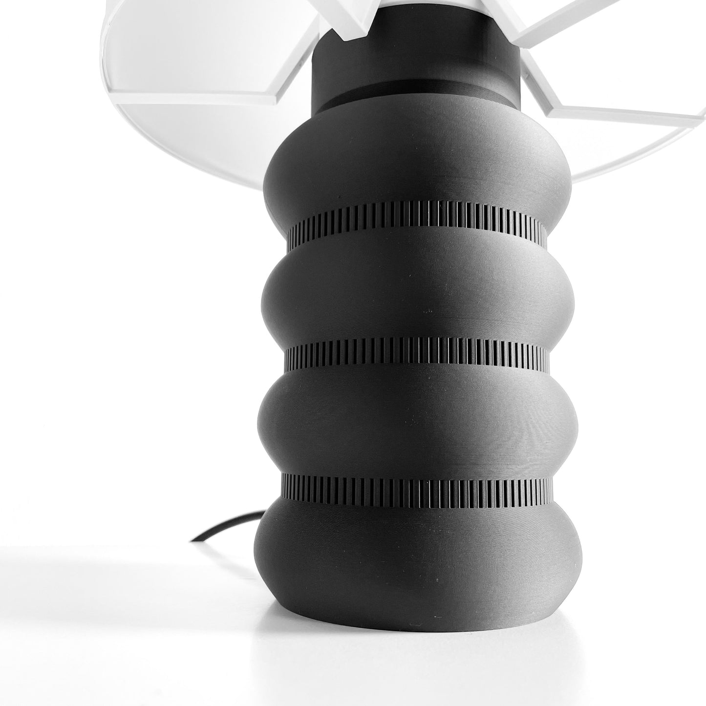 Table Lamp, Sculptural Ambient Lighting, Bedside Nightstand Accent, Japandi Minimalist