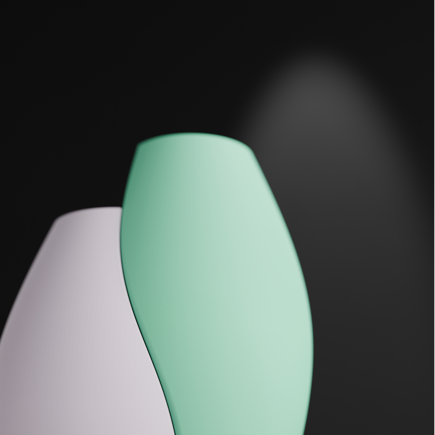 Unique Interlocking Dual Vase Set, Stylish Organic Curved Vessels, Minimalist Japandi Tabletop-Ready Statement Pair