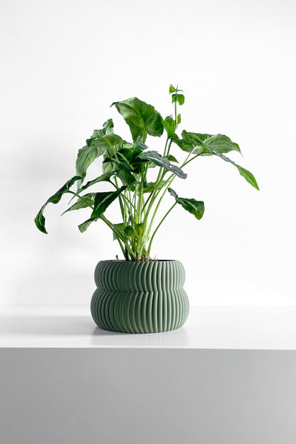 Planter Pot Set, Modern Indoor Succulent Holder, Sculptural Minimalist Organizer