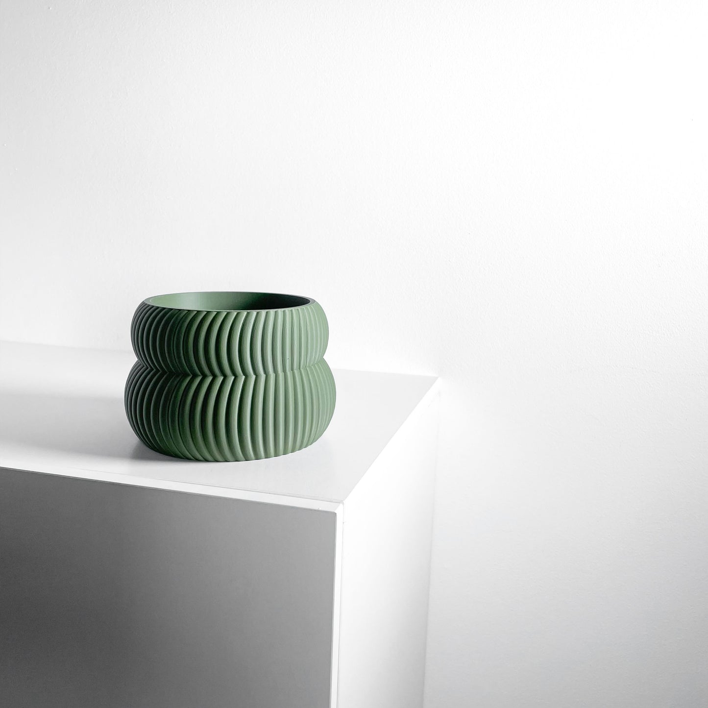 Planter Pot Set, Modern Indoor Succulent Holder, Sculptural Minimalist Organizer