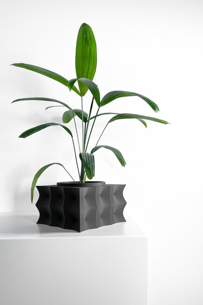 Planter Pot, Geometric Succulent Holder, Desktop Herb Vessel, Contemporary Display