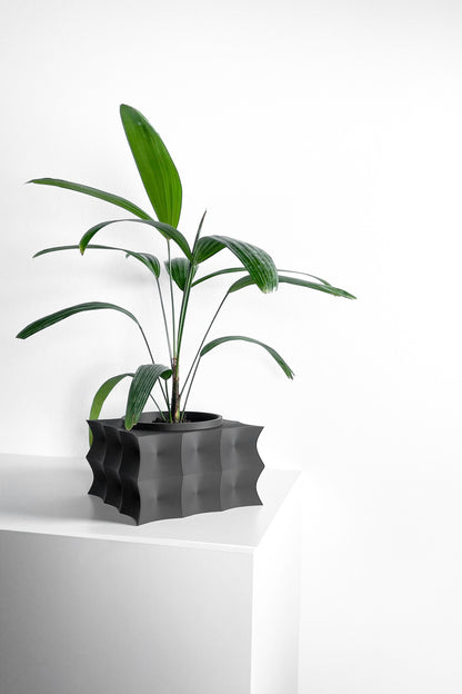 Planter Pot, Geometric Succulent Holder, Desktop Herb Vessel, Contemporary Display