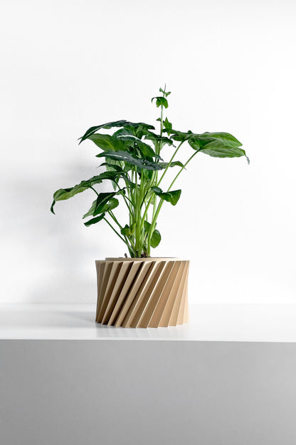 Succulent Planter, Geometric Sculptural Indoor Herb Vessel, Contemporary Workspace Organizer