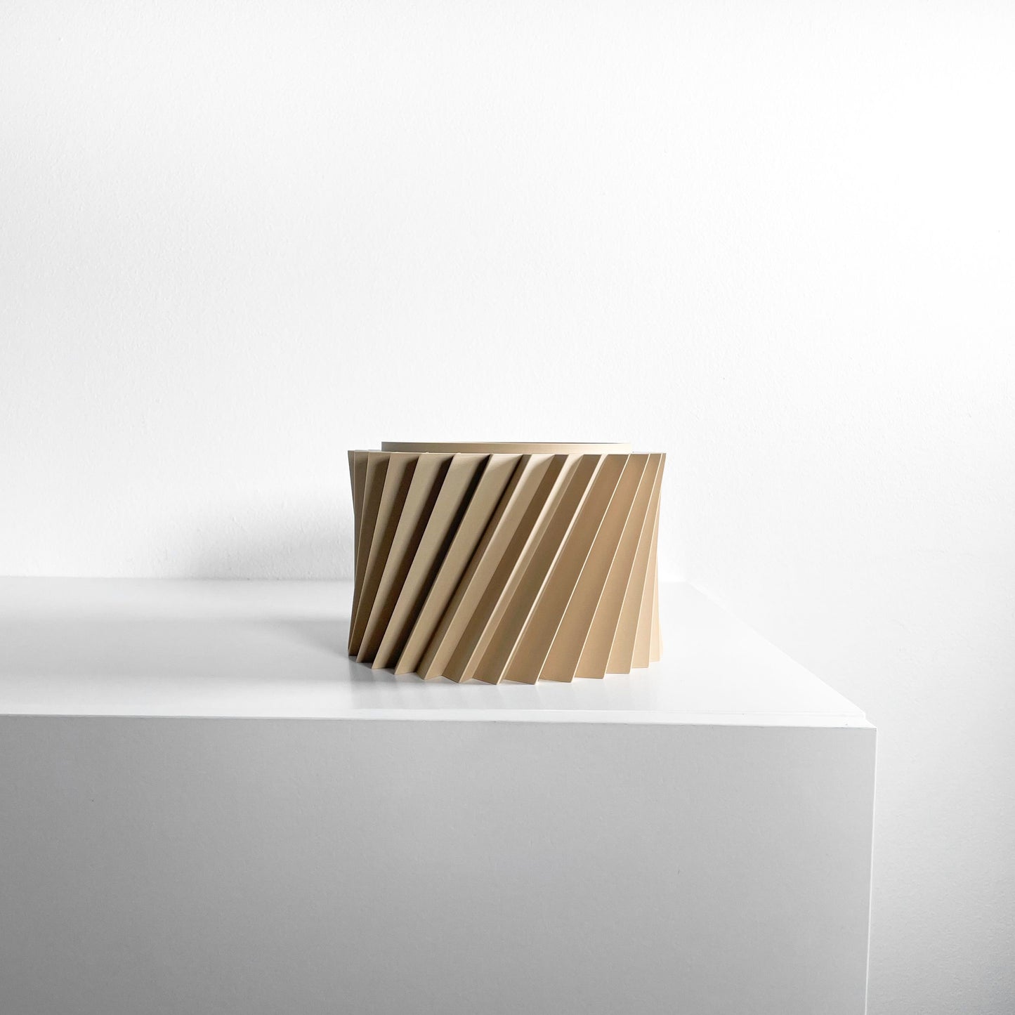 Succulent Planter, Geometric Sculptural Indoor Herb Vessel, Contemporary Workspace Organizer