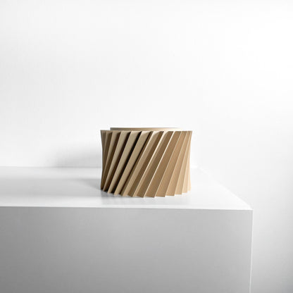 Succulent Planter, Geometric Sculptural Indoor Herb Vessel, Contemporary Workspace Organizer