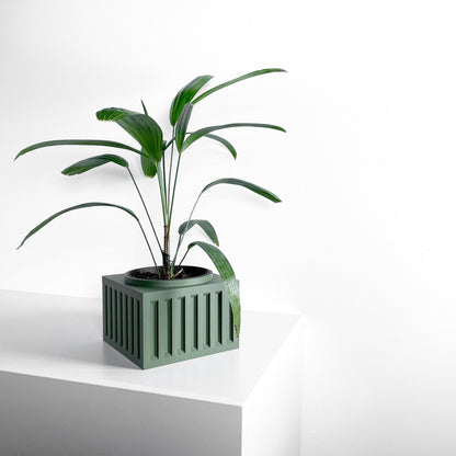 Planter Pot, Sculptural Desktop Succulent Container, Modern Table Accent Organizer, Creative Reading Nook