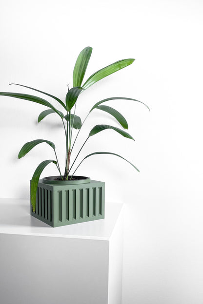 Planter Pot, Sculptural Desktop Succulent Container, Modern Table Accent Organizer, Creative Reading Nook