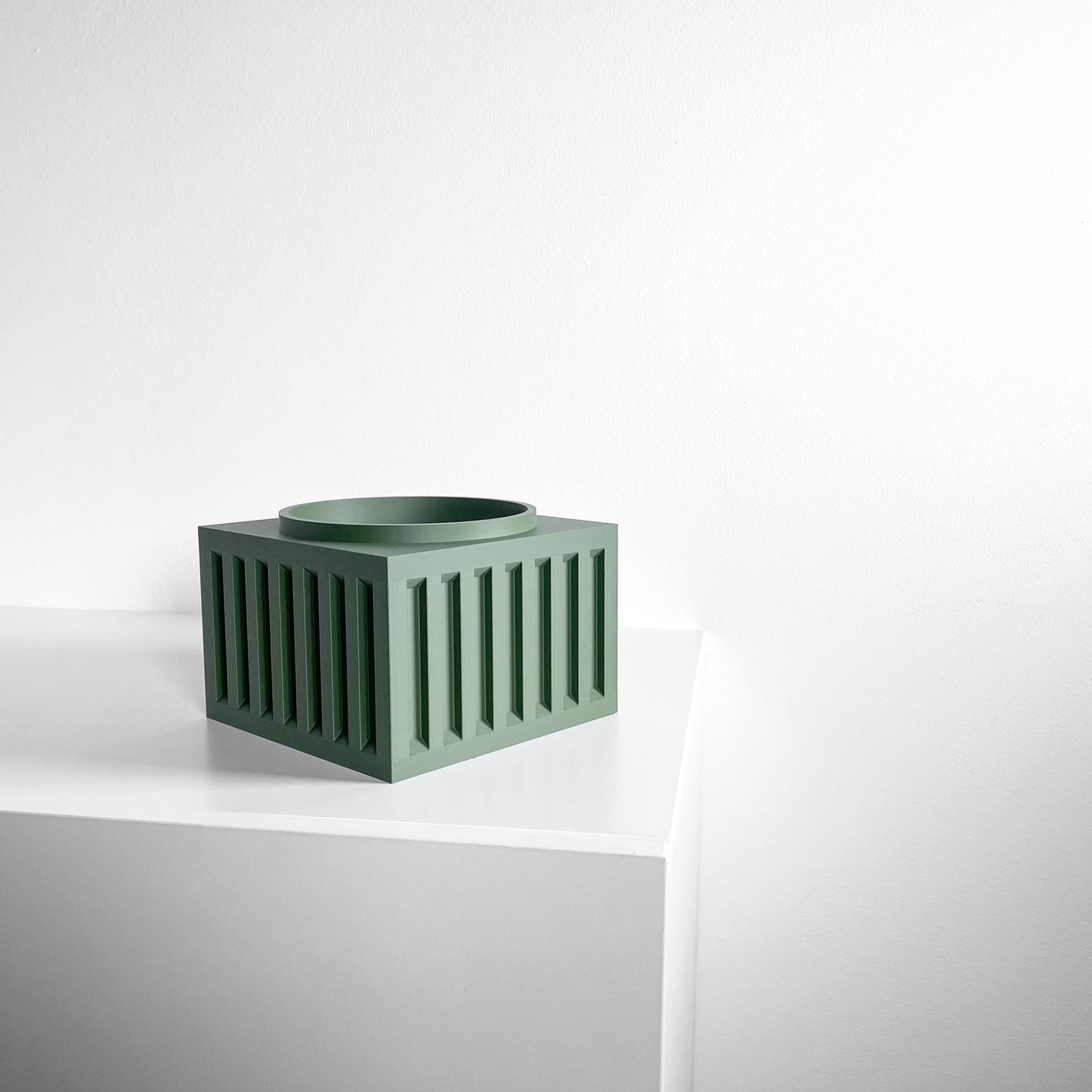 Planter Pot, Sculptural Desktop Succulent Container, Modern Table Accent Organizer, Creative Reading Nook