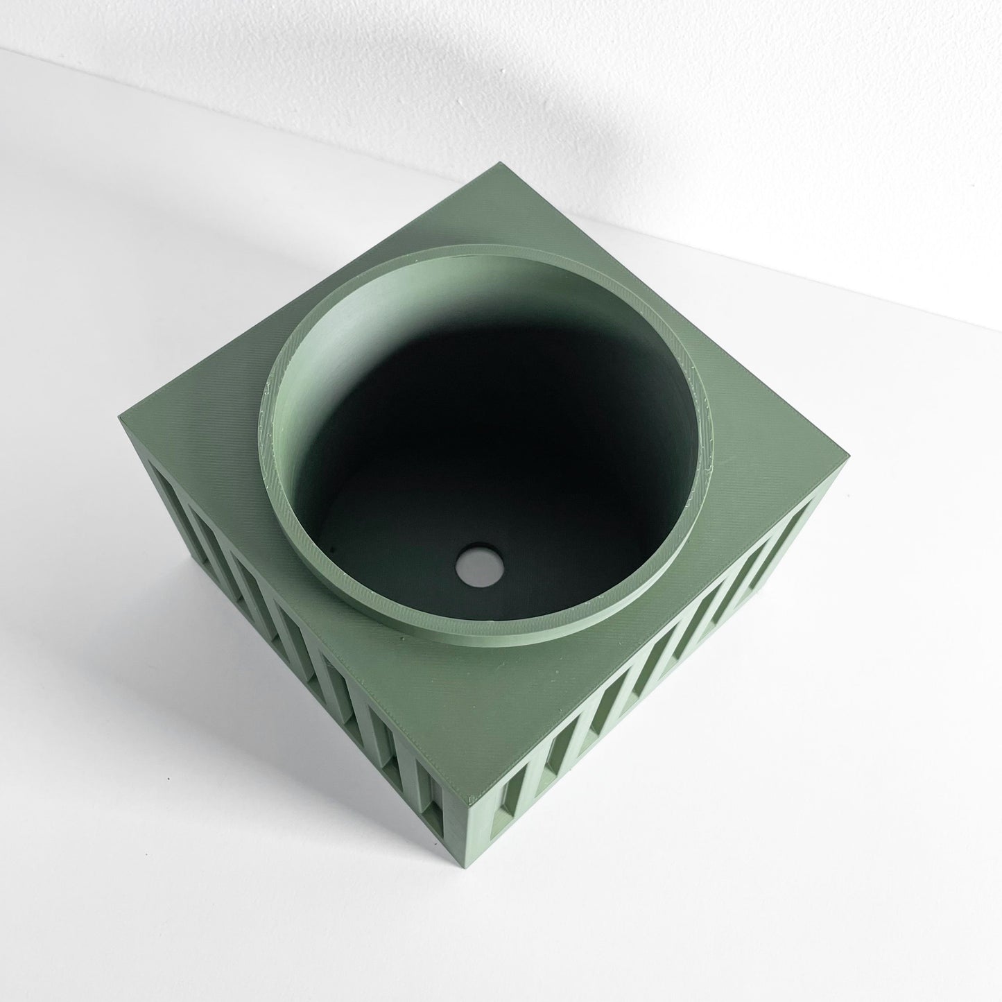 Planter Pot, Sculptural Desktop Succulent Container, Modern Table Accent Organizer, Creative Reading Nook