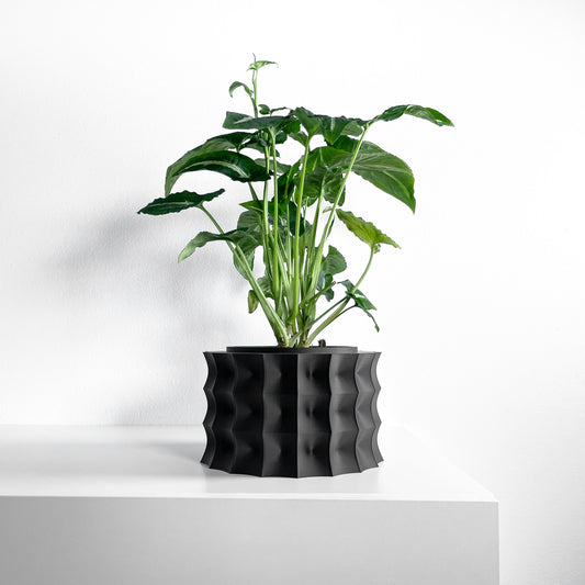 Planter Pot, Sculptural Desktop Herb Organizer, Modern Workspace Greenery Accent
