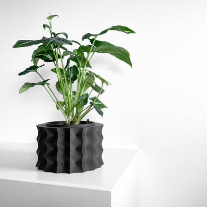 Planter Pot, Sculptural Desktop Herb Organizer, Modern Workspace Greenery Accent