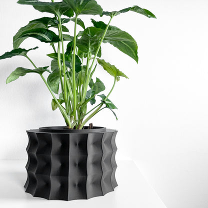 Planter Pot, Sculptural Desktop Herb Organizer, Modern Workspace Greenery Accent
