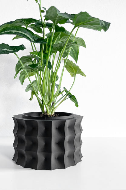 Planter Pot, Sculptural Desktop Herb Organizer, Modern Workspace Greenery Accent