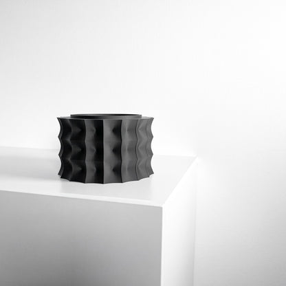 Planter Pot, Sculptural Desktop Herb Organizer, Modern Workspace Greenery Accent