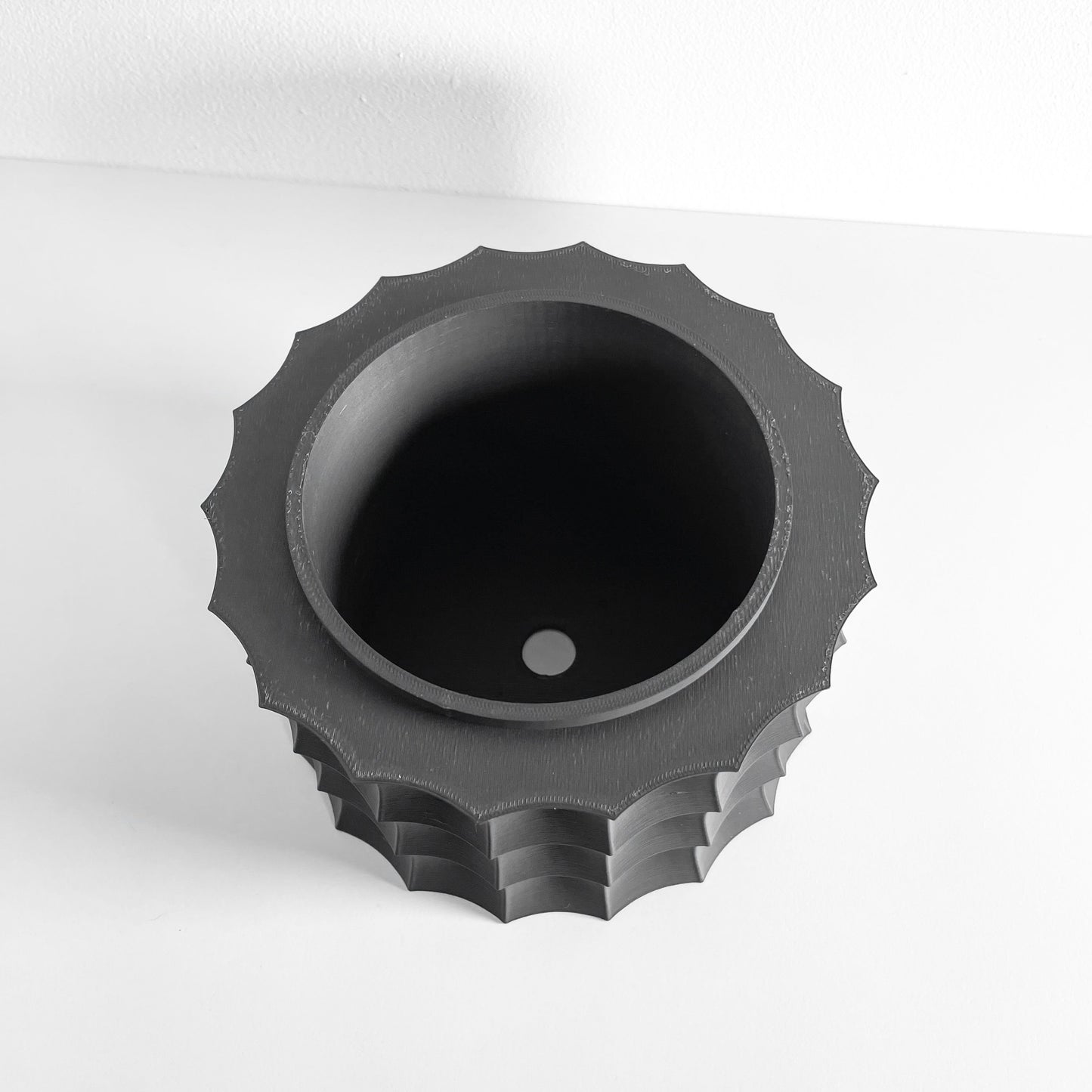 Planter Pot, Sculptural Desktop Herb Organizer, Modern Workspace Greenery Accent