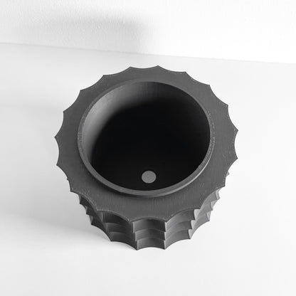 Planter Pot, Sculptural Desktop Herb Organizer, Modern Workspace Greenery Accent