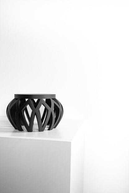 Plant Stand, Sculptural Pedestal for Houseplants, Compact Planter Riser Timeless, Minimal Decorative Flower Base