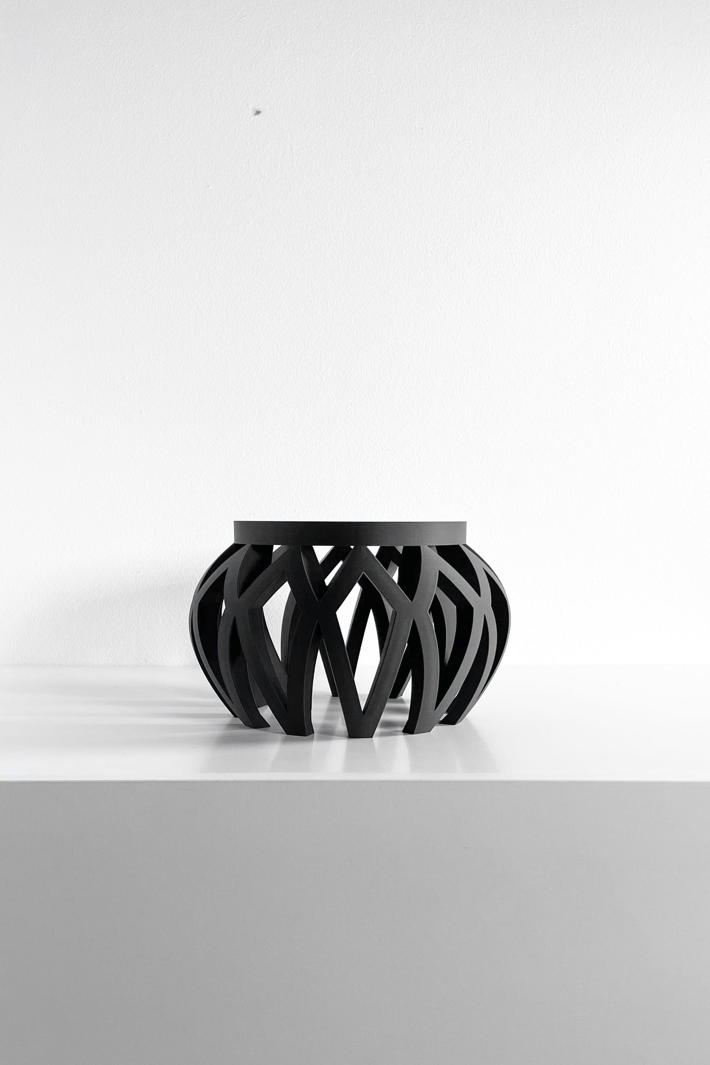 Plant Stand, Sculptural Pedestal for Houseplants, Compact Planter Riser Timeless, Minimal Decorative Flower Base