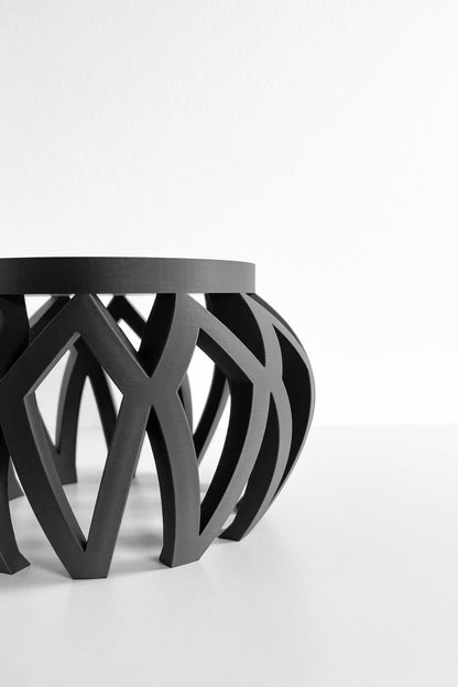 Plant Stand, Sculptural Pedestal for Houseplants, Compact Planter Riser Timeless, Minimal Decorative Flower Base