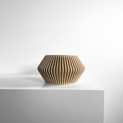 Plant Pot Ornamental, Contemporary Japandi Matte Desktop Organizer, Decorative Vessel