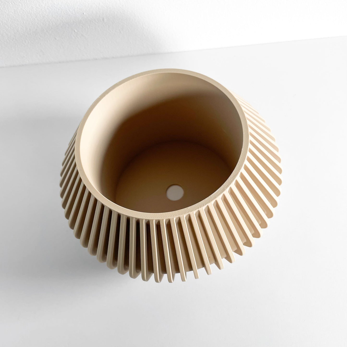 Plant Pot Ornamental, Contemporary Japandi Matte Desktop Organizer, Decorative Vessel