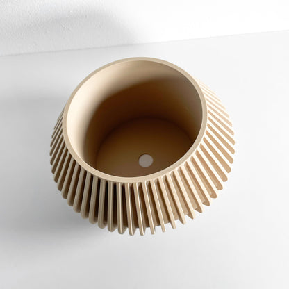 Plant Pot Ornamental, Contemporary Japandi Matte Desktop Organizer, Decorative Vessel