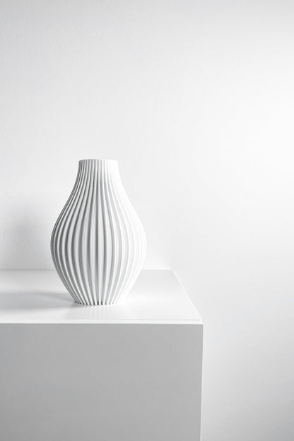 Vase, Contemporary Tabletop Flower Holder, Mantel Accent, Preserved Stems Showpiece, Nordic Style Vase