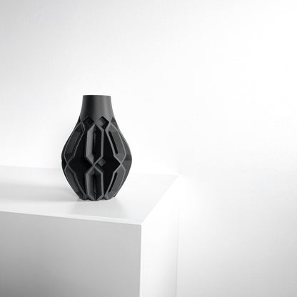 Vase, Sculptural Contemporary Dried Flower Holder, Minimalist Modern Shelf Decor