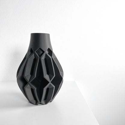 Vase, Sculptural Contemporary Dried Flower Holder, Minimalist Modern Shelf Decor