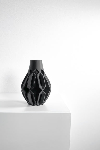 Vase, Sculptural Contemporary Dried Flower Holder, Minimalist Modern Shelf Decor