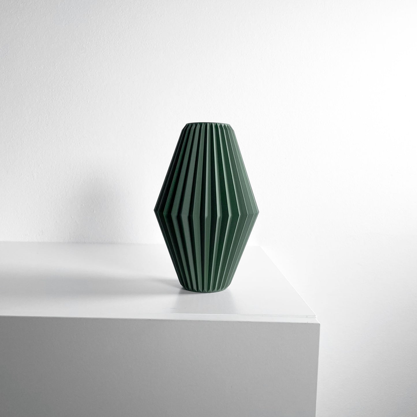 Flower Vase, Sculptural Geometric Swirl, Tabletop Organizer, Nordic Accent Holder