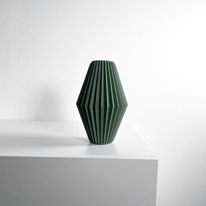 Flower Vase, Sculptural Geometric Swirl, Tabletop Organizer, Nordic Accent Holder