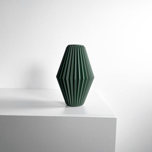 Flower Vase, Sculptural Geometric Swirl, Tabletop Organizer, Nordic Accent Holder